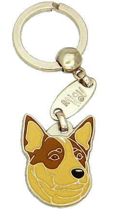 AUSTRALIAN CATTLE DOG ROSSO <br> (portachiavi, L’incisione è inclusa nel prezzo)